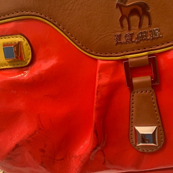 L.A.M.B leather neon clutch - Picture 2 of 4